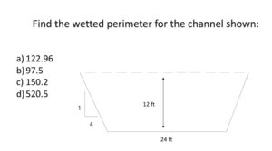 Pe Exam Practice Problem Water Resources Wetted Perimeter Pe Exam Pe Exam Practice Problem Water Resources Wetted Perimeter Pe Exam