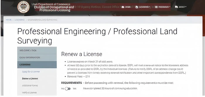PE License Renewal